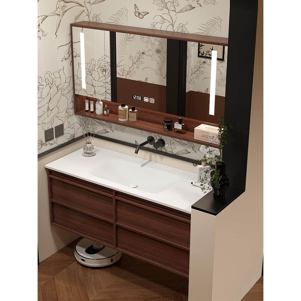 中古风骨骼线浴室柜组合法式覆古洗漱台卫生间一体陶瓷洗手池脸盆,家装主材,浴室柜组合,淘宝优惠券,粉丝福利购,淘宝优惠卷