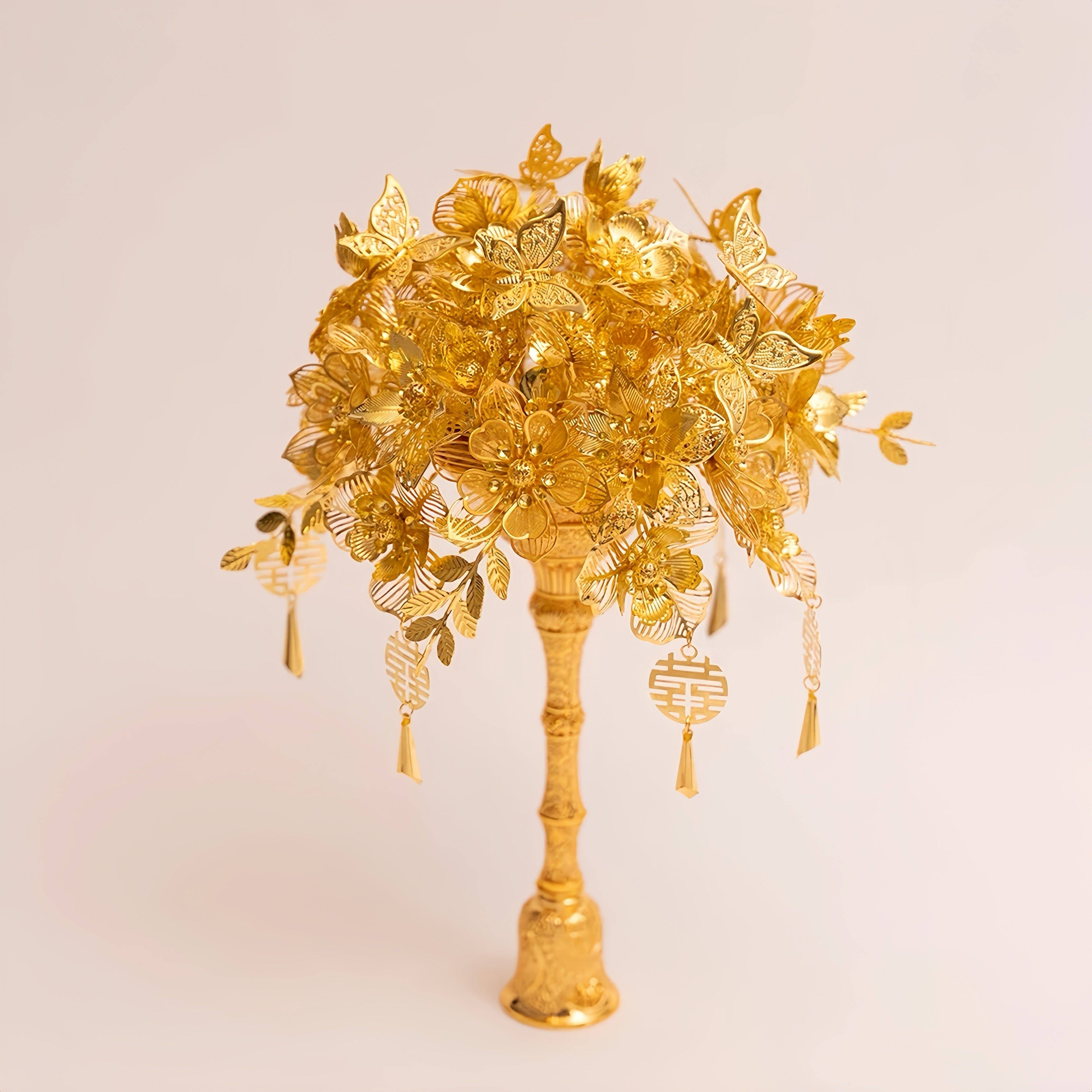 金色手捧花diy材料包新娘结婚婚礼秀禾服婚纱花束送朋友新婚礼物,节庆用品/礼品,陪嫁用品套装,淘宝优惠券,粉丝福利购,淘宝优惠卷