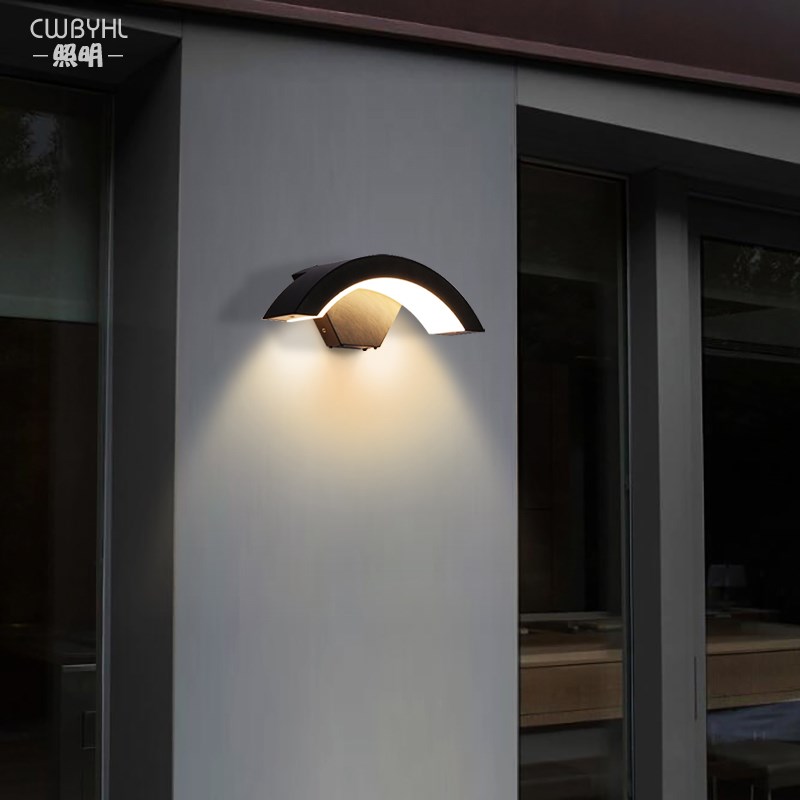 户外壁灯庭院别墅花园围墙灯阳台露台防水感应楼梯过道门前门头灯