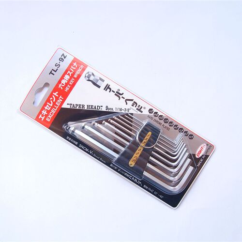 正品日本EIGHT百利TLS-9Z球头英制内六角扳手套装进口3/8-1/16