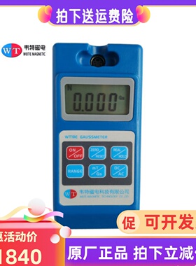 韦特WT10E小量程磁力计高精度高斯计60gs金属剩磁弱磁性检测仪器