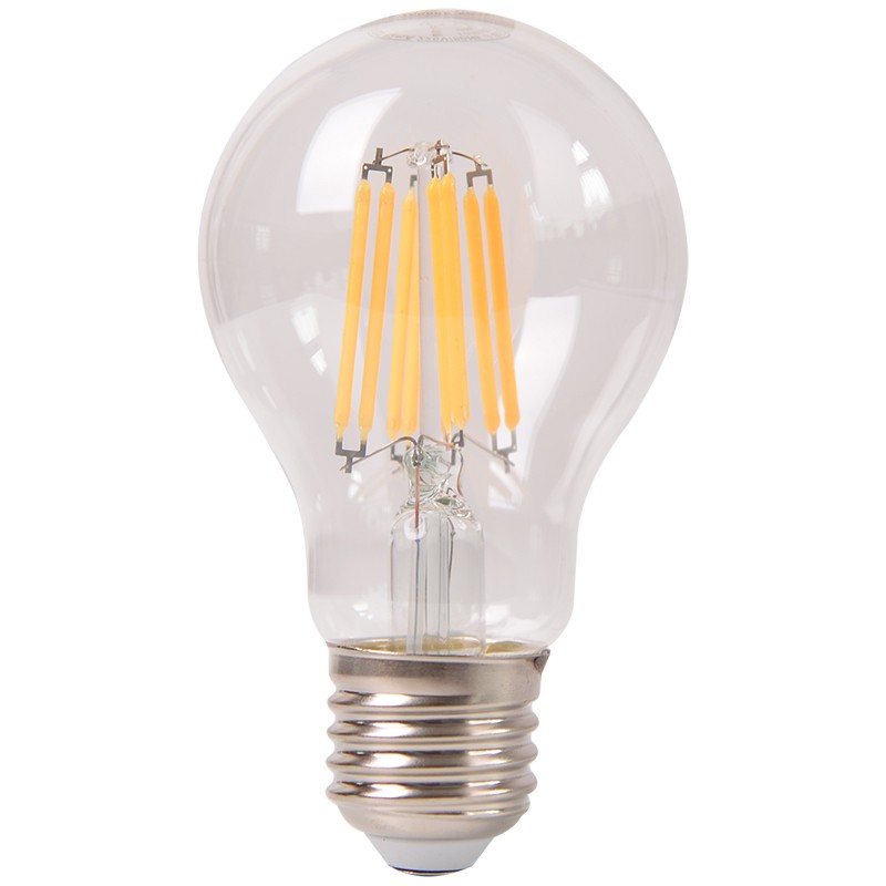 开尔4W LED灯丝灯透明玻璃球泡E27螺口E14小黄光6W暖光8W尖泡G45