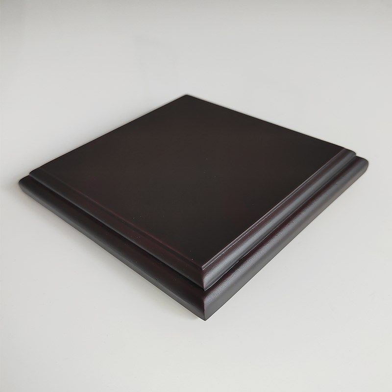 木质底座佛像花瓶奇石盆景鱼缸雕像玉器工艺品摆件底托正方形托盘