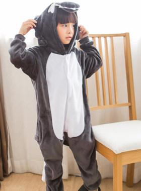 小兔子演出服儿童兔子衣服男童睡衣珊瑚绒连体睡袋幼儿园舞蹈服冬