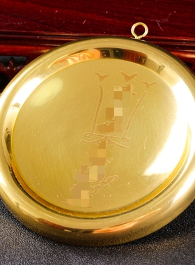 祝福纯铜镜子八卦凸镜凹镜凹面凸面挂件镜挂饰家居办公室饰品摆件