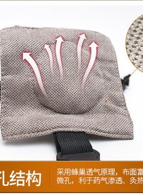 马氏温灸罐专用单联布套 火龙罐温灸筒命门灸防烫隔热绒布袋 纯棉