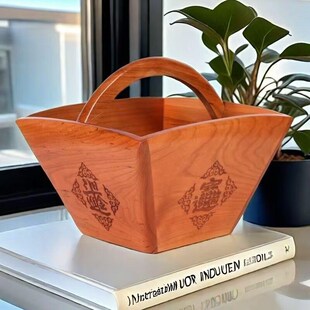 桃木斗实木仿古斗摆件老式米斗升子工艺品结婚装居家装饰开业礼物