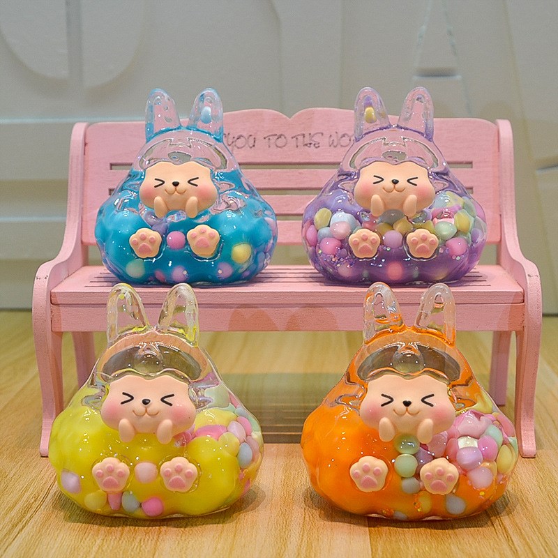 新款彩珠塔塔摆件创意客厅家居桌面摆件可爱玩偶潮玩塔塔情侣手办