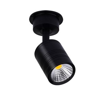 led明装迷你小射灯3W珠宝柜台12V微型展柜万向照画灯免开孔天花灯