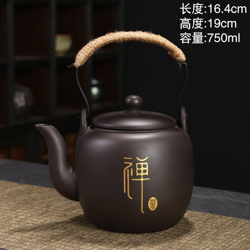 紫砂原矿茶壶大号提梁壶陶瓷功夫茶具家用单壶大容量泡茶喝茶水壶,餐饮具,茶壶,淘宝优惠券,粉丝福利购,淘宝优惠卷