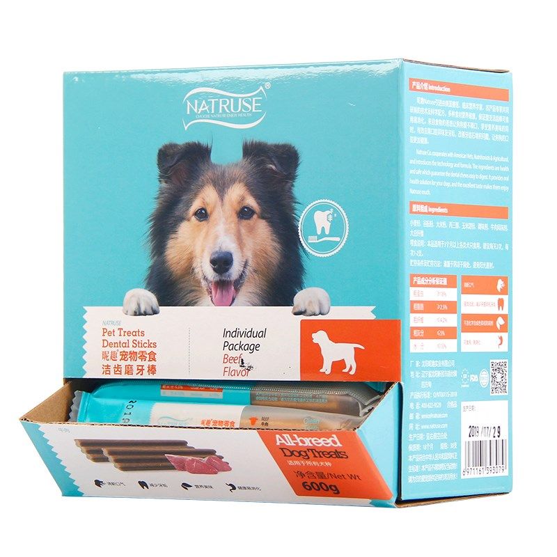 昵趣洁齿骨磨牙棒泰迪狗狗零食呢趣耐咬磨牙骨缓解口臭