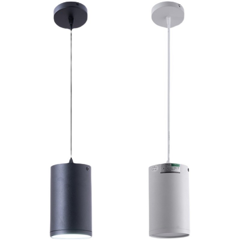 led明装吊线筒灯 免开孔吸顶式圆筒圆柱形过道餐厅办公楼商用吊灯