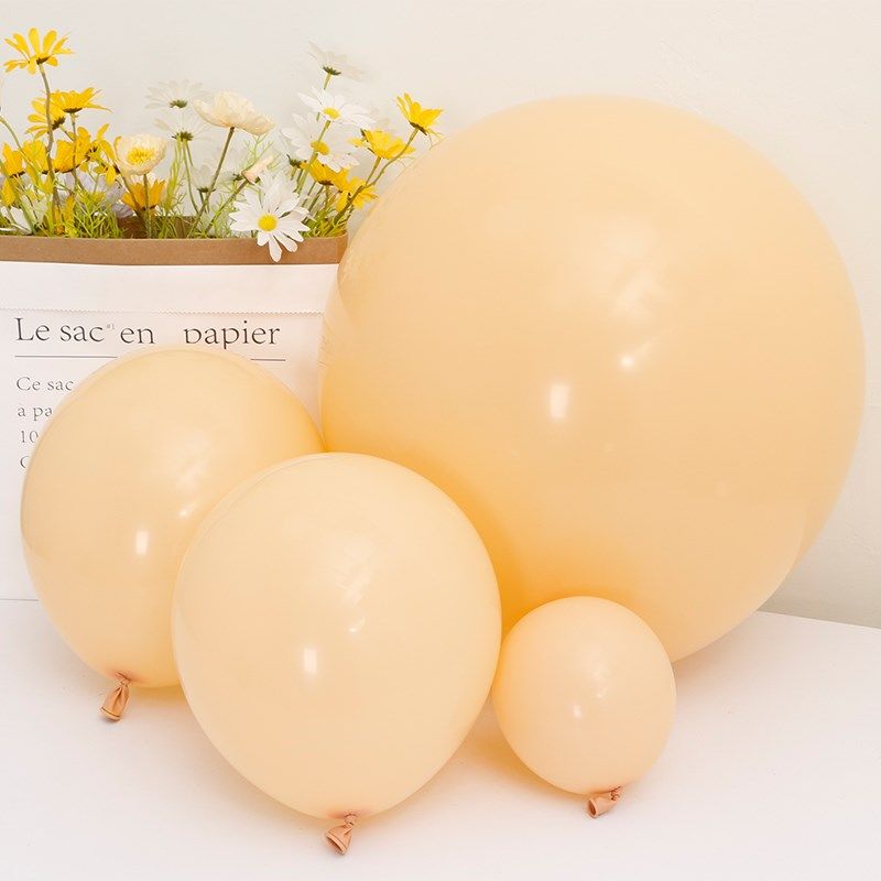 10寸12寸彤萱复古杏色沙白色可可色圆形气球布置生日装饰加厚汽球,节庆用品/礼品,气球,淘宝优惠券,粉丝福利购,淘宝优惠卷