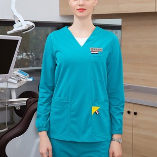 手术衣女长短袖 手术服手术室医生服护士洗手服制服牙科口腔工作服