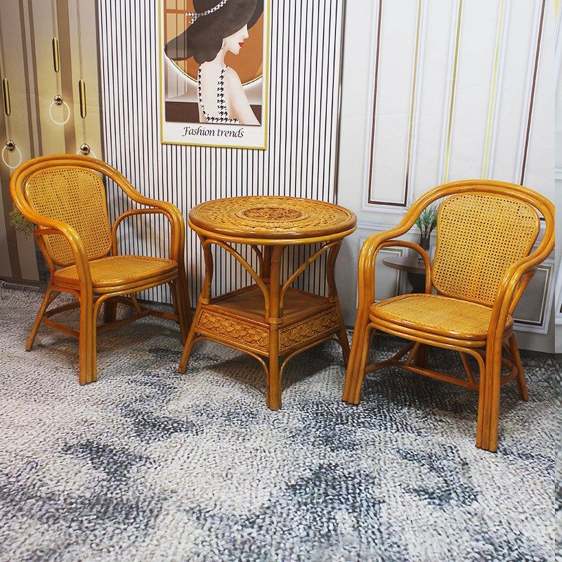 印尼藤编休闲椅家用阳台户外庭院真藤茶桌椅老人靠背椅单人扶手椅,住宅家具,阳台椅,淘宝优惠券,粉丝福利购,淘宝优惠卷