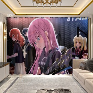 孤独摇滚日式动漫二次元周边定制小孤独波奇女生宿舍宅男卧室窗帘