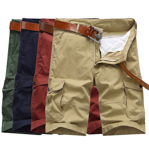 夏季黑色五分工装短裤男加肥裤子夏装休闲宽松直筒纯棉5分裤外穿