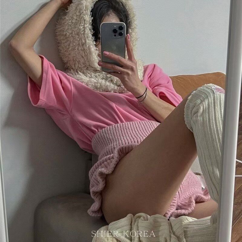 韩国东大门短裤2024春夏季外穿针织打底毛线高腰显瘦阔腿宽松裤女,女装/女士精品,休闲裤,淘宝优惠券,粉丝福利购,淘宝优惠卷