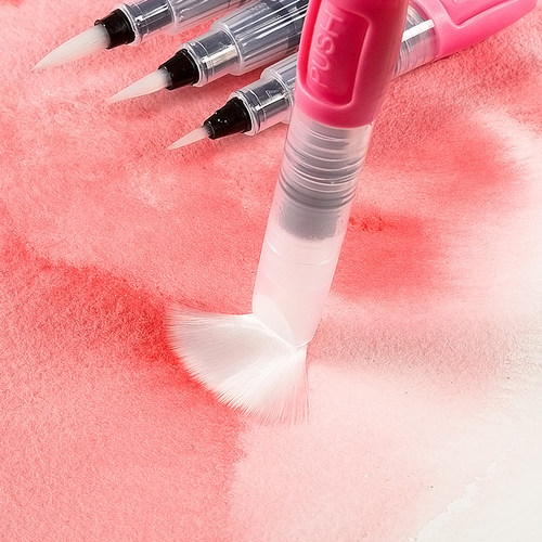 自来水笔水彩套装注水式水彩自来水笔注水式墨笔学生绘画毛笔手绘