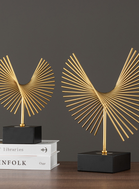 创意几何轻奢艺术摆件家居饰品简约玄关办公室客厅书房工艺装饰品