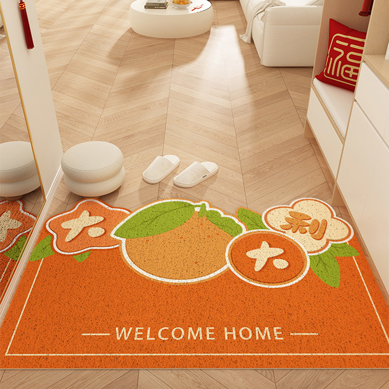 大吉大利入户门地垫丝圈门垫门外进大门口脚垫子家用耐脏玄关地毯,居家布艺,入户地垫,淘宝优惠券,粉丝福利购,淘宝优惠卷