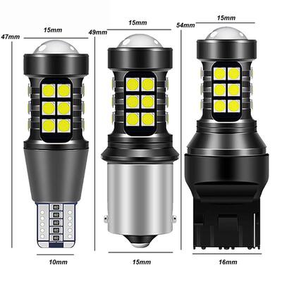 汽车倒车led灯改装超亮流氓倒车灯泡鹰眼12V灯后尾灯T15T201156