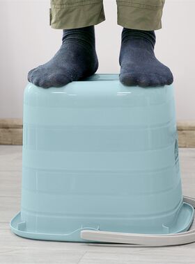 有带盖加厚米桶塑料提水盛水容器杂物收纳桶洗澡洗浴加大号储物桶