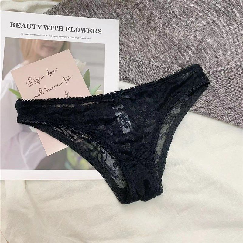大码低腰性感蕾丝女士内裤半臀三角裤全透镂空清凉舒适裤简约棉档,女士内衣/男士内衣/家居服,女三角裤,淘宝优惠券,粉丝福利购,淘宝优惠卷