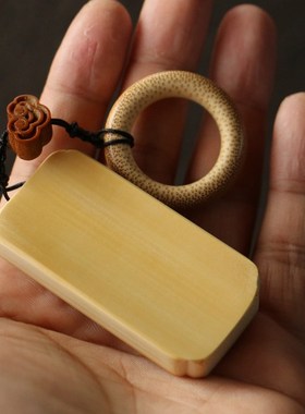 十几年老玉竹东阳名家戚挺飞本工精工留青雕刻国粹手帕把件竹