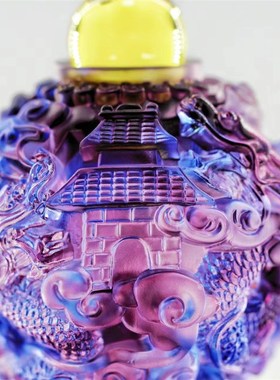 琉璃祥龙开运聚宝盆开业家居乔迁九转乾坤鼎前台客厅工艺礼品摆件