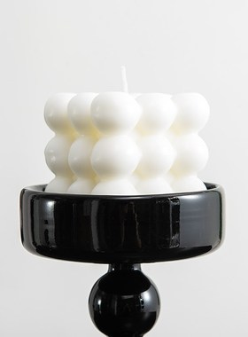 中古风轻奢烛台香薰摆件高级感餐桌托盘蜡烛组合洗手间法式装饰品