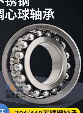 ECJ进口不锈钢调心球轴承S1304/1305/1306/1307/1308/1309/1310