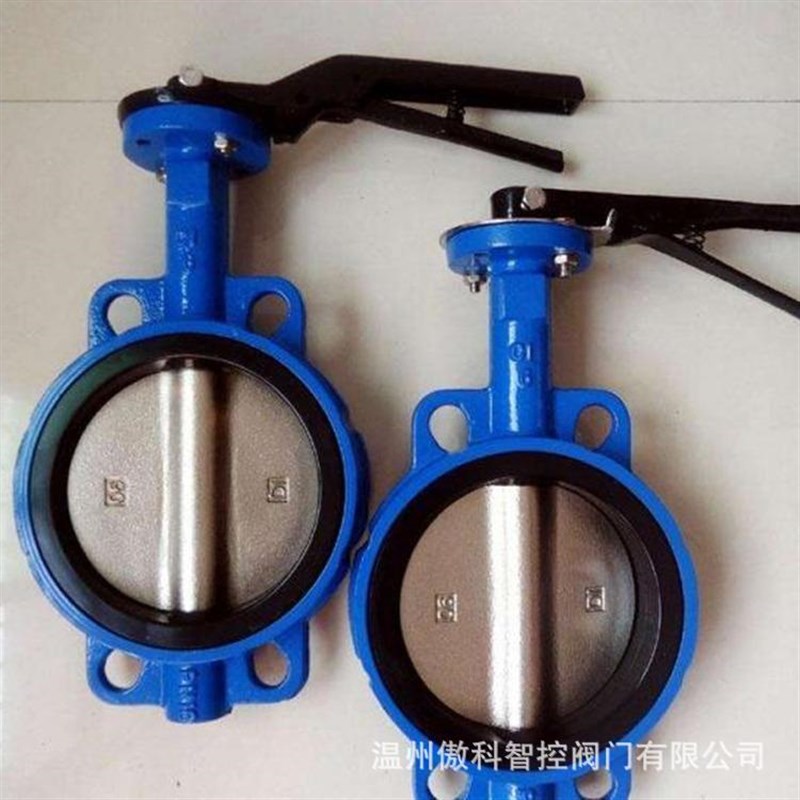D71X-10/1i6Q 手柄对夹蝶阀 软密封球墨铸铁/碳钢手动蝶阀 DN32