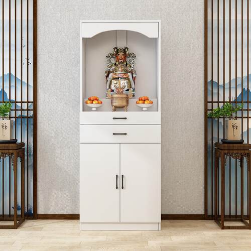 实木佛龛立柜供桌家用佛柜佛台神龛柜带门经济型观音财神爷供奉桌