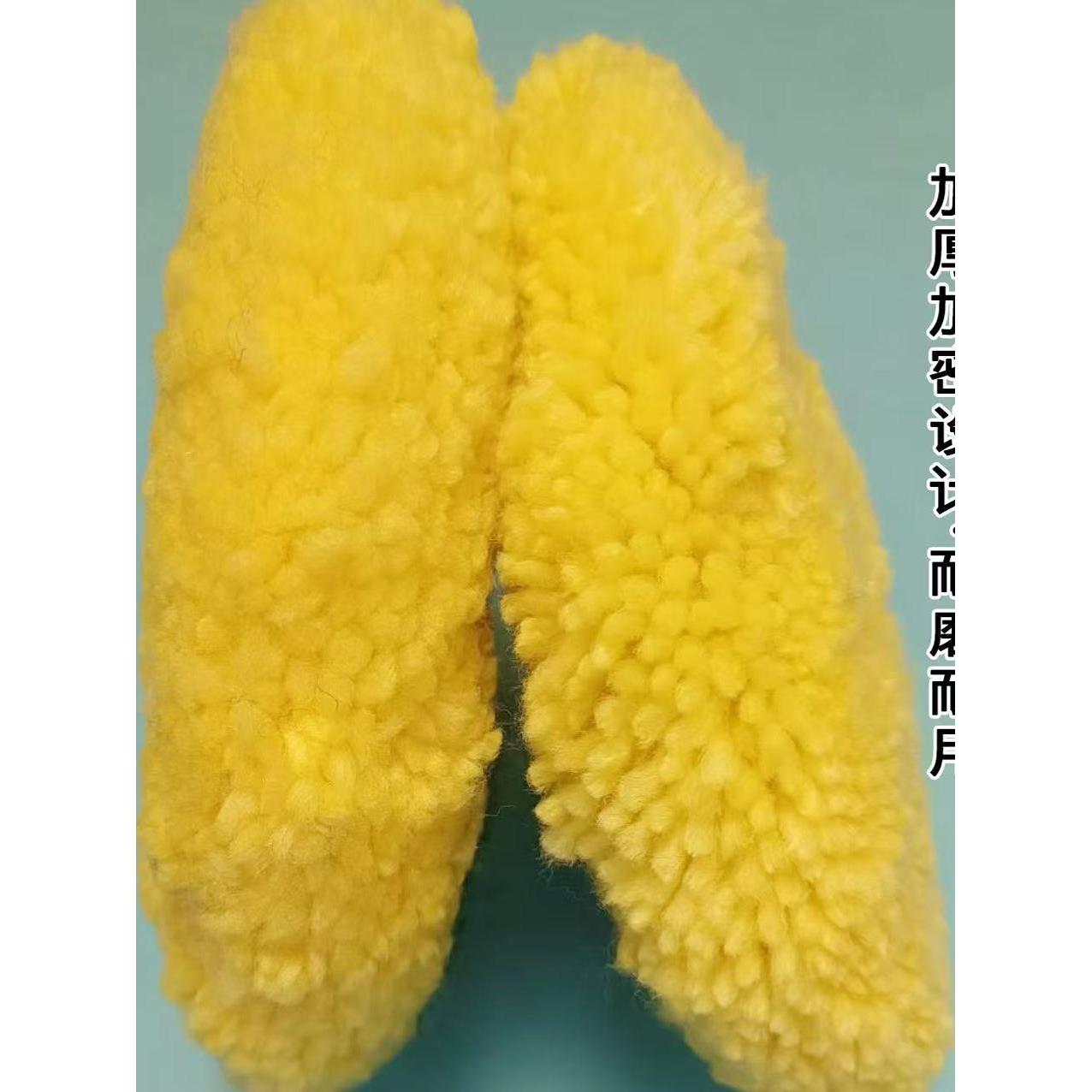 高密度双面羊毛球螺纹纯羊毛盘毛线轮汽车抛光打蜡镜面钢琴石材