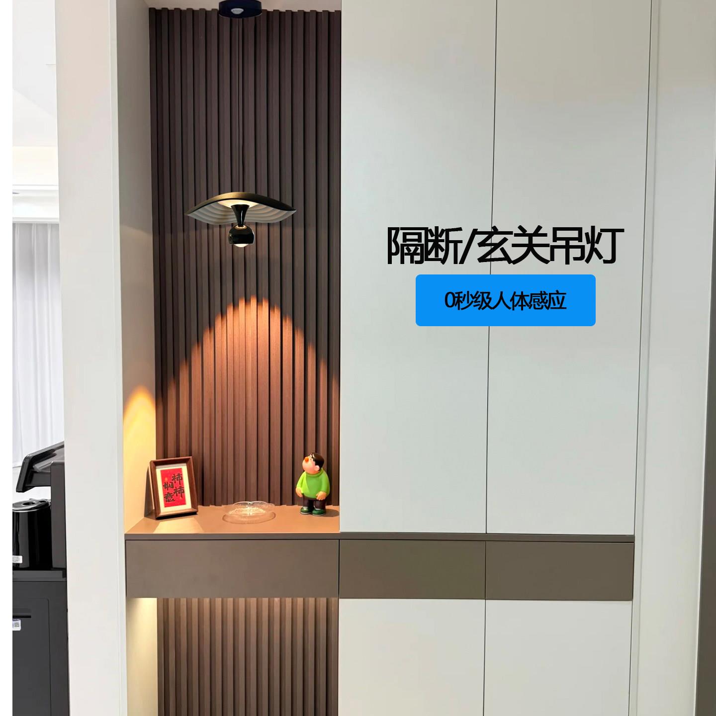 人体感应入户玄关隔断小吊灯过道走廊高级感气氛灯人来即亮吊线灯
