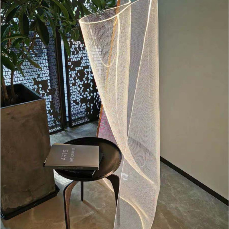 创意样板房展厅客厅卧室沙发装饰落地灯几何艺术造型隔断屏风灯具