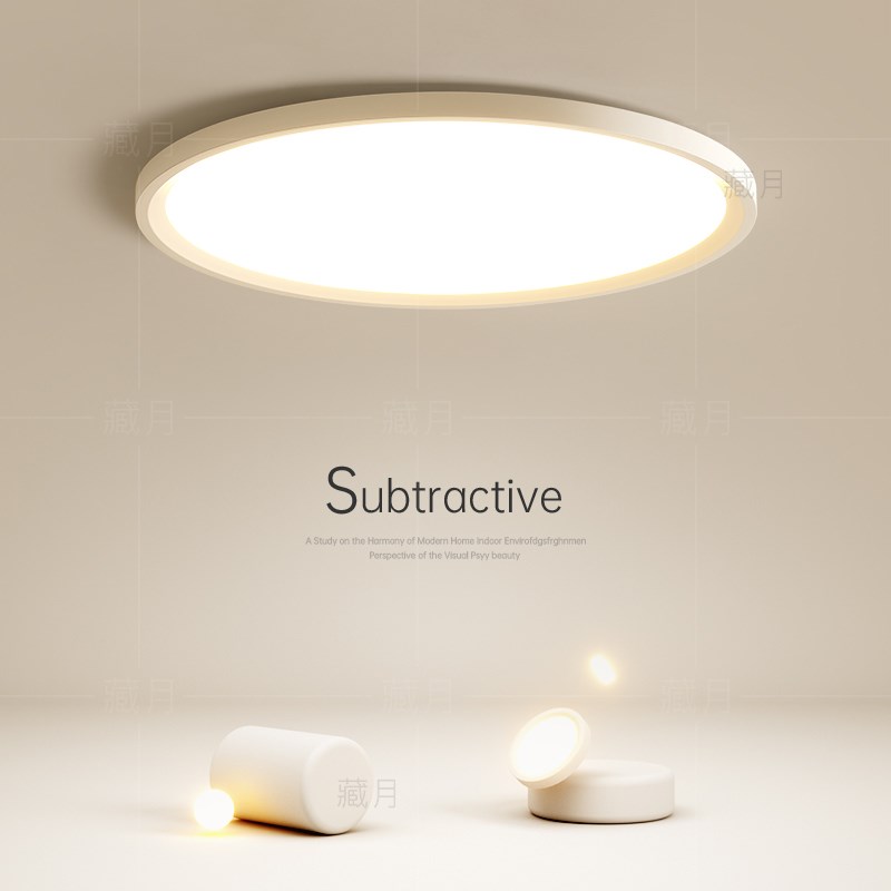 全光谱led吸顶灯极简主卧室灯圆形客厅灯2025新款灯具餐厅房间灯