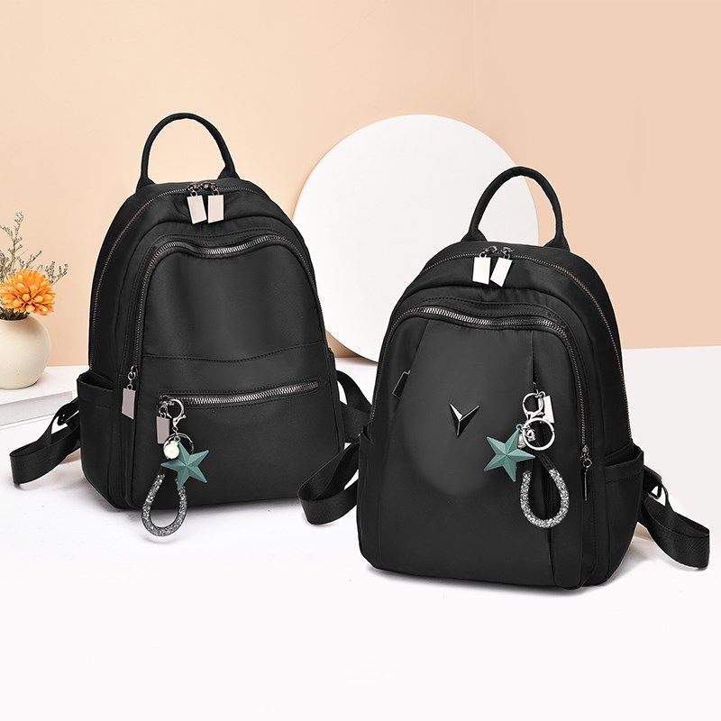 牛津布双肩包女2025新款韩版潮学院风女包防水旅行包帆布轻便背包,箱包皮具/热销女包/男包,双肩背包,淘宝优惠券,粉丝福利购,淘宝优惠卷