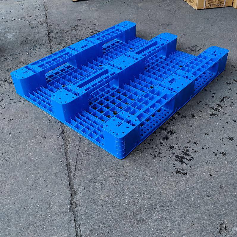 加厚网格川字塑料托盘仓库垫板叉车托盘加钢管立体库货架塑料卡板