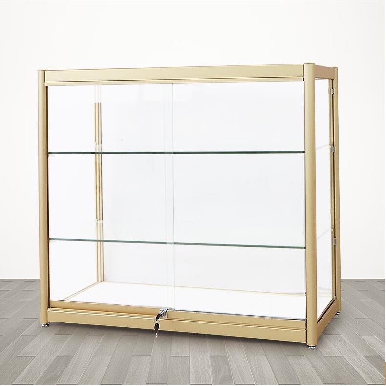广州铝合金玻璃样品五金展示柜手办模型陈列柜箱包展架药品展示