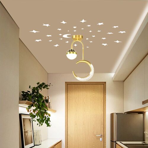 轻奢水晶吊灯现代简约创意个性卧室餐厅吧台客厅北欧网红led灯具