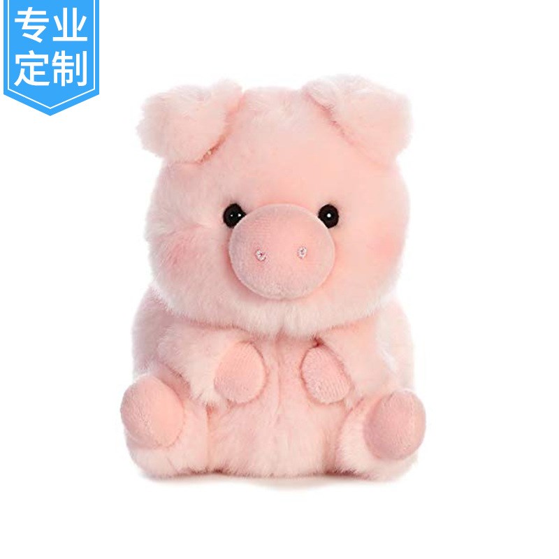 毛绒玩具定制 儿童生日礼物小猪抱枕定制 企业吉祥物毛绒公仔定制图片