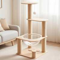 Multi-layer cat climbing frame, household cat bed, cat tree integrated, cat scratch column, small household, no space capsule, cat pet toy thumbnail 6