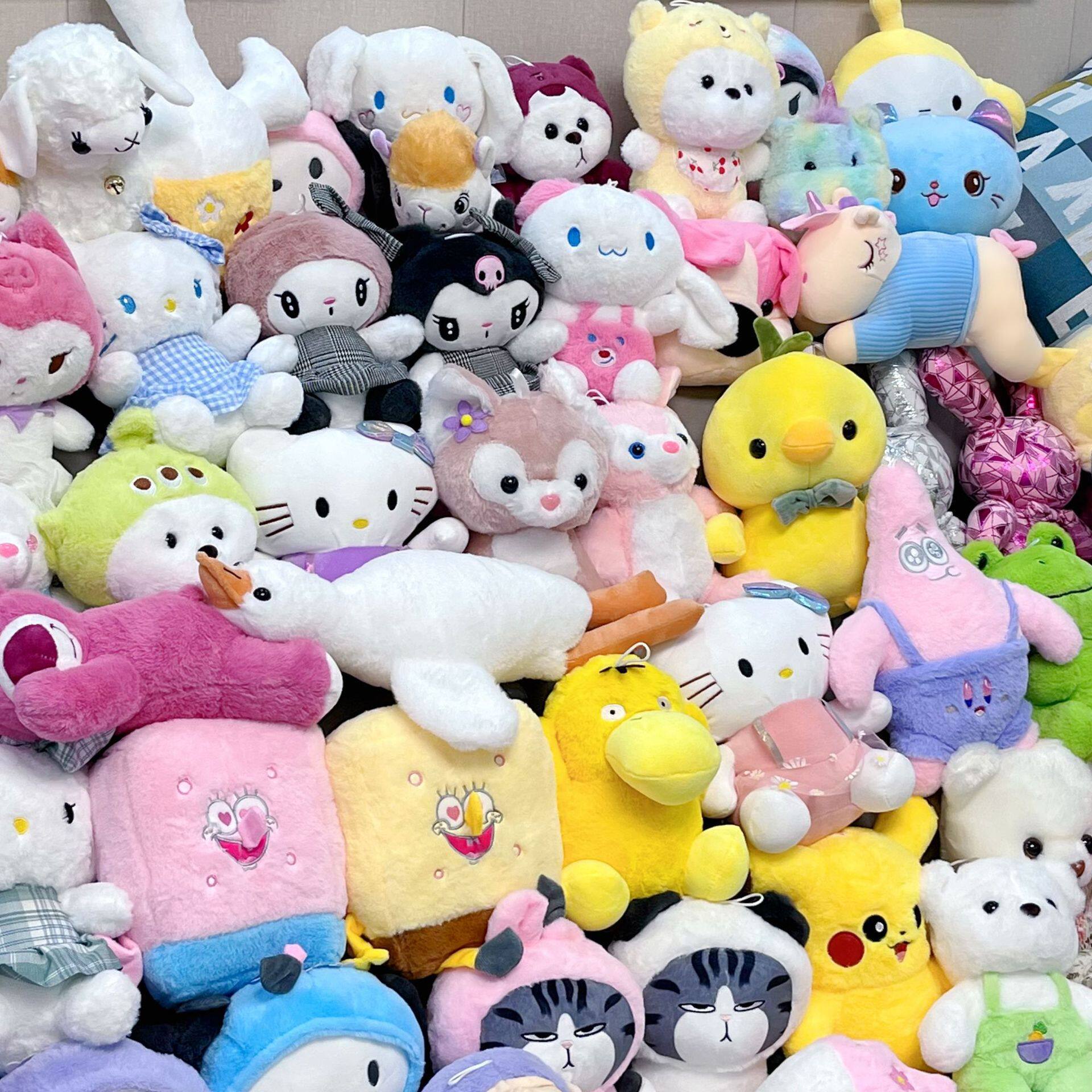 新款毛绒玩具八寸抓机娃娃公仔不掉毛电玩城游戏厅礼品玩偶布娃娃