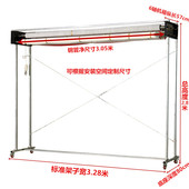 电动背景轴龙门架摄影棚背景布电动卷轴拍照背景布支架龙门架