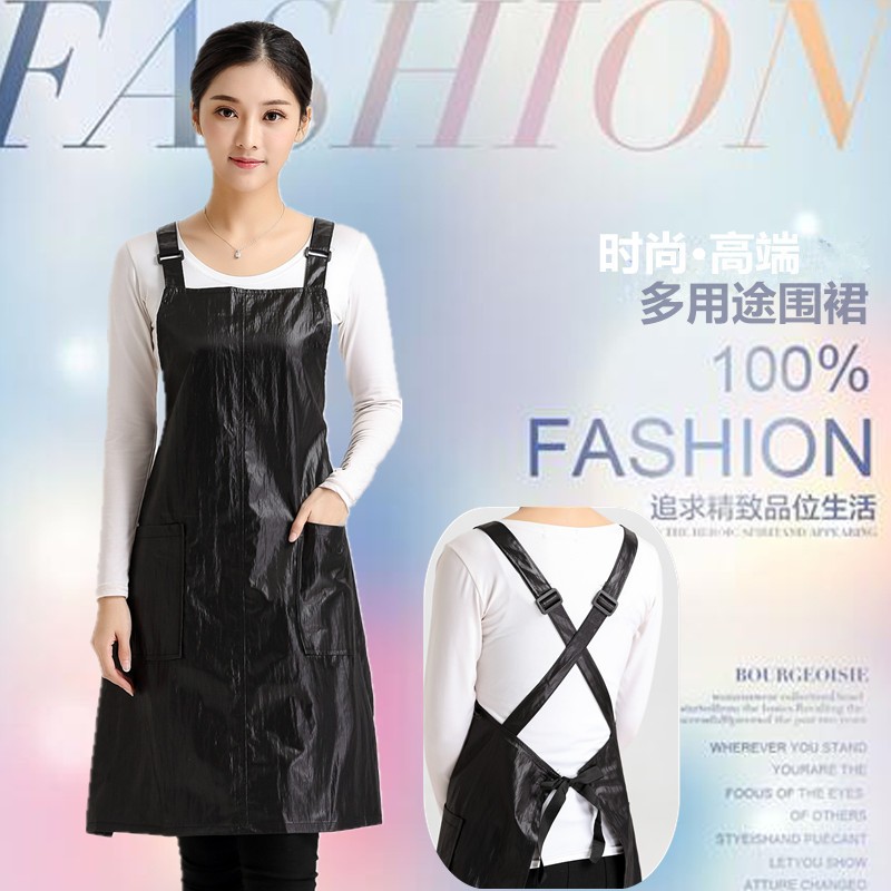美发技师工服美甲店围裙烫染焗油中工作服餐饮宠物店防污防水
