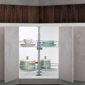 直角柜用 度转盘篮拐角层拉篮 转角层拉篮 度