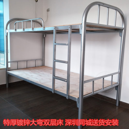 深圳铁床床层床子母床宿舍床学生床加厚低床东莞铁艺床
