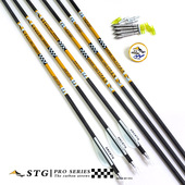 箭支碳箭O复合弓反曲弓内径螺旋羽胶羽纯碳箭杆射箭